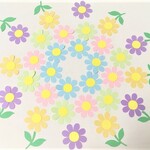 かわいいお花　30枚+葉っぱ10枚　