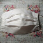 ☆プリーツマスク 大人用1枚☆ 白　手作り　ハンドメイド