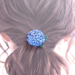 紫陽花のポニーフック/ヘアアクセサリー
