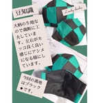【鬼滅の刃風】3Dマスク 子供Mサイズ　ミドリ×黒