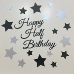ハーフバースデー　誕生日　飾り　レターバナー