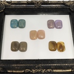 送料無料／5色長方形カボション  12✖️16mm  10pcs   Ｋ1033番