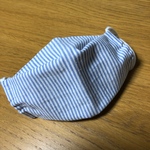 [薄手で涼しい]Newブルーストライプ超立体マスク(男女兼用)