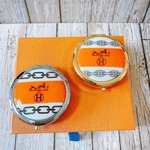 馬柄✨オレンジ&ブラウンカラー✨ピルケース(大)