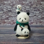 羊毛フェルト 旅パンダさん🐼