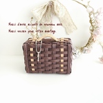 お客様ご依頼品です‎ ‎٭¨̮  チョコ8.5cm ミニトランク　ドールハウスsize