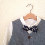 再販6 キッズ  リバティ蝶ネクタイ（パフ）