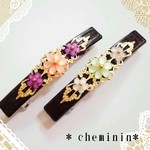 ＊お花の国のお嬢様＊バレッタ＊ヘアクリップ＊