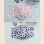 特別セール❀ 2枚セット❀  リボンがポイントの花柄立体マスク❀