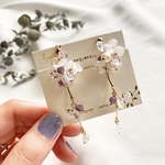 Annabel amethyst🌼ピアス/イヤリング