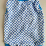 市松模様Tシャツ（薄青色）