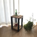 ミニテーブル  モダンデザイン　（ネイビー）
