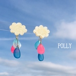 カラフルレインピアス/イヤリング③＊梅雨　雨　雫　雲＊