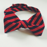蝶ネクタイ  bowtie あかストライプ