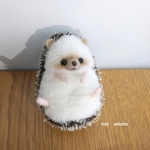 Pさまお取り置き品:仰向けミニハリネズミのぬいぐるみ①