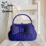 〜エレガントでレディーなリボンバック🕊〜　ロイヤルブルー