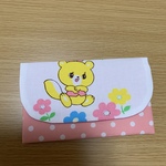 ペタンコポーチ(くま・お花)