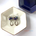 ☆天然石☆雨上がりの紫陽花のイヤリング