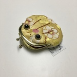 カエル 金襴ケロがま口☆梅クリーム☆