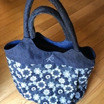 岡山デニムのバッグ