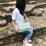 〜Mittag〜倉敷帆布のショルダーバッグ　ミントグリーン