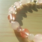 ≪桃桜 ～ももざくら～ ≫天然石ブレスレット
