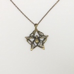 🌟🕷星と蜘蛛の金古美のネックレス