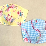 布マスク　立体マスク　ハンドメイド　インナーマスク　こども用　リボン　女の子　小学生　マスク　キャスキッドソン　花柄