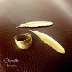 *gold feather ring*