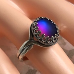 サーク島の星空　マットなブルーvintage ring(SV925に変更可能・フリーサイズ）
