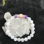 れあ様★ソープクオーツ ケープアメジストブレスレット✩.*˚