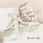 ＊Cotton cloth flower ＊すずらん＊クリームリボン