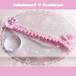 BabyBonnet風🍼ハートリボンヘッドドレス♡ピンク