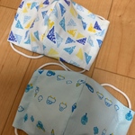 薄手の子供用立体布マスク、2枚セット