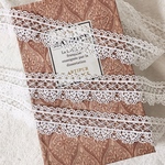 ＊再入荷＊1m 超繊細 ケミカルレース ブレード 白 BK200523 ハンドメイド 手芸 素材 材料 DIY