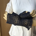 リネンの涼やかな指なし手袋