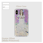 グスタフ・クリムト　『メーダ・プリマヴェージの肖像』　スマホケース　強化ガラス　【名画　絵画　アート】【受注生産】