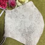 総刺繍マスクキラキラ付き