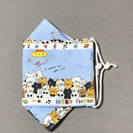 【p様オーダー品】ume＊mew 花粉ガード付き立体マスク（ねこキャッチャー）