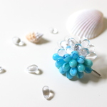 Pony hook (turquoise×clear) 