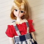  オフショルトップス・リカちゃんブライスの洋服
