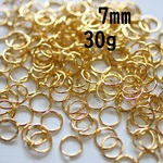 ゴールド　丸カン　7ｍｍ　30ｇ【A018】