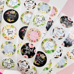 送料無無料☆ボタニカル①♡サンキューシール　100個