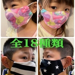 全18種類　キッズ　子供用　可愛いマスク　布マスク　フィルターポケット　ダブルガーゼ