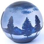 （限定品）ガラスペーパーウェイト　～北の景色～　ルリクリア系