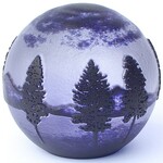 （限定品）ガラスペーパーウェイト　～北の景色～　パープルクリア系