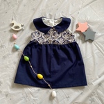 女の子のワンピース（紺）