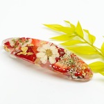 オーバル形のヘアバレッタ(strawberry cake)