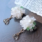 数量限定❣️雨濡れver. 白 紫陽花 ブーケ《大》レディース 大人綺麗 ハンドメイド  ピアス  イヤリング  