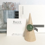 aventurine stainless ring 天然石 グリーンアベンチュリン14mm ステンレスリング サイズフリー